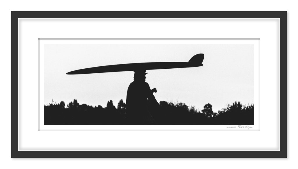 Longboard en Trestles - marco negro