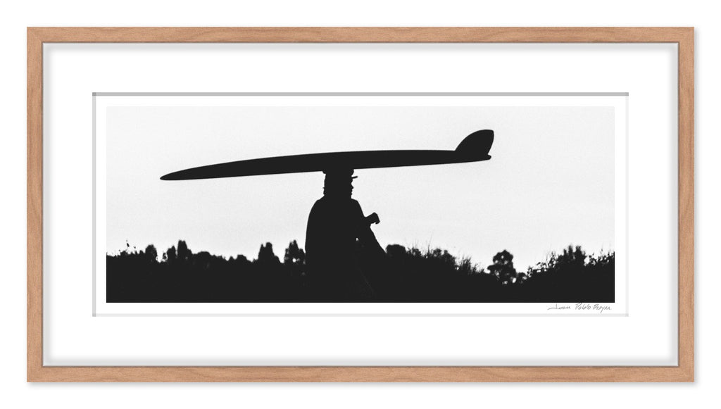 Longboard en Trestles - marco madera