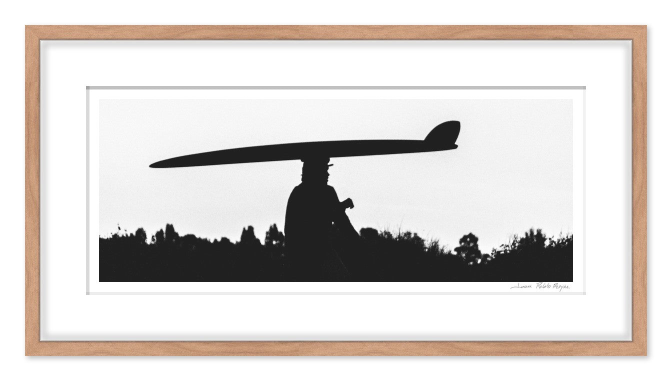 Longboard en Trestles - marco madera
