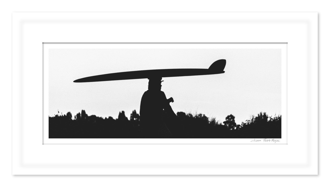 Longboard en Trestles - marco blanco