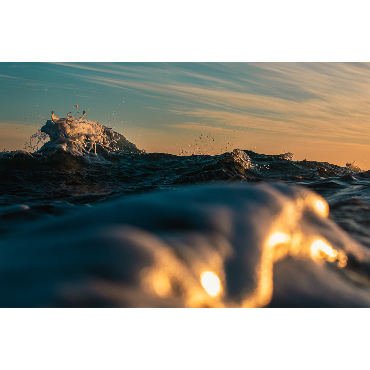 Entre olas - fotografía original