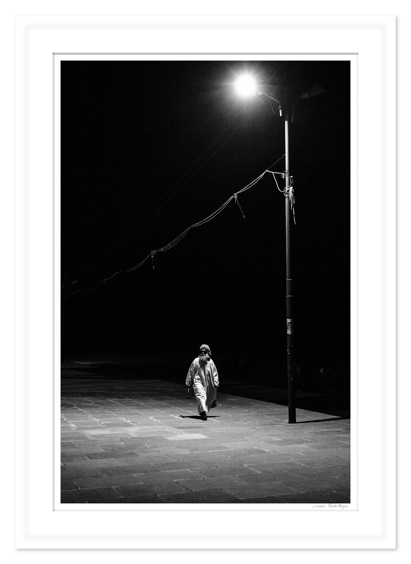 Hombre bajo Luz