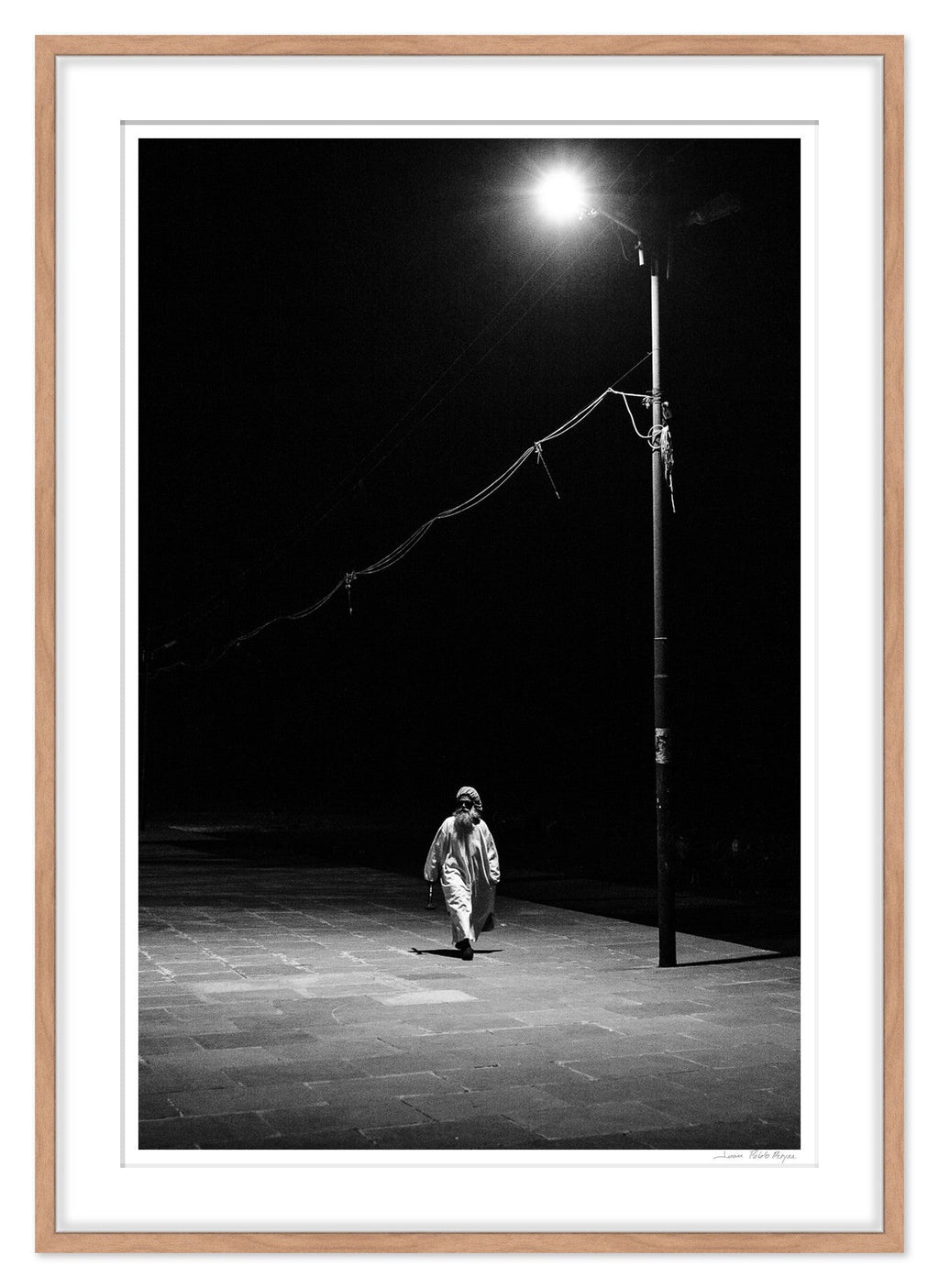 Hombre bajo Luz