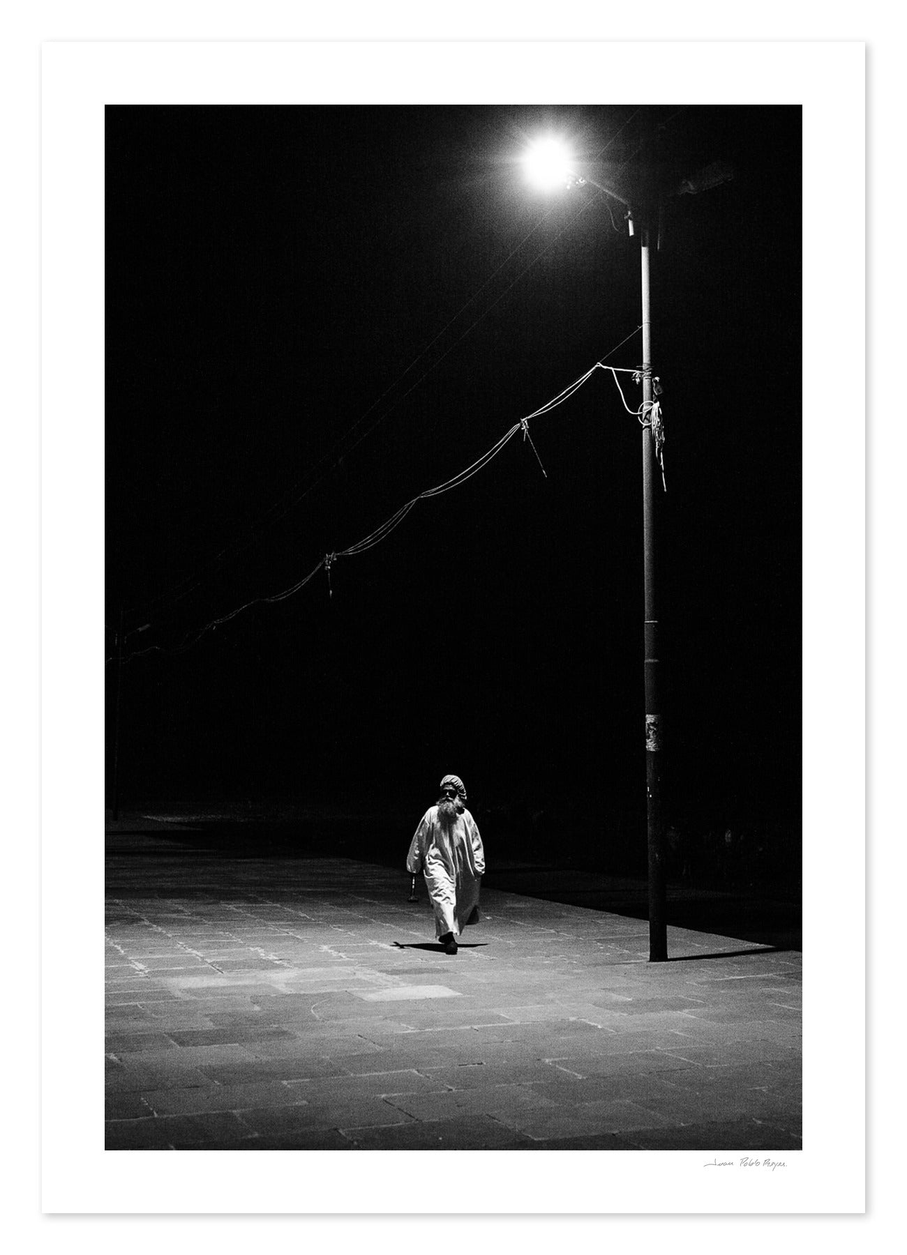 Hombre bajo Luz